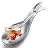 Large Stainless Steel Spoon Rest for Kitchen Counter - Rustproof