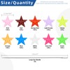 Glarks 150 Pieces Star Studs Multicolor Metal 5 Claw Punk