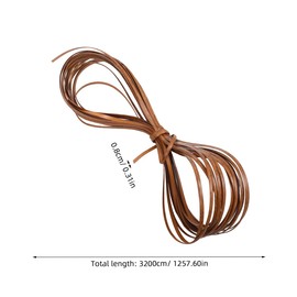 Luxshiny Wicker Repair Kit Coffee Woven Rattan Plastic Weaving Material Rattan Furnitures Fix Kit for Chair Repair Table Knit Storage Basket Patio Chair