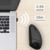 DQST - Mouse Inalámbrico Ergonómico Recargable, Mouse Vertical Óptico de
