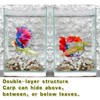 Qulkws 4 Piece Plastic Betta Fish Tank Accessories Betta Leaf