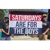 Saturdays are Boys Flag Fraternities Parties Dorm Room Balcony Decor