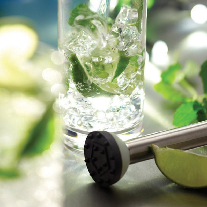 BarCraft KCBCMUDD Cocktail Muddler, Stainless Steel, 21 cm