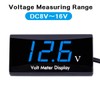 DC 12V Car Digital Voltmeter Gauge - AIMILAR LED Display