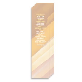 Christian Bookmark Packs with Bible Verse Isaiah 41:10; Fear Not for I Am with You (Pack of 4)