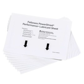 Fellowes Oil Paper for Shredders - 10 Oil Sheets for Caring Paper Shredders - Powershred Quality and Easy to Use - Pack of 10