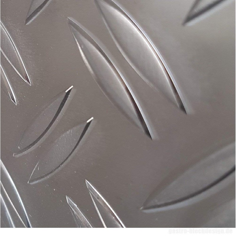 Aluminium checker plate, aluminium checker plate, duet, 1.5/2.0 mm thick,