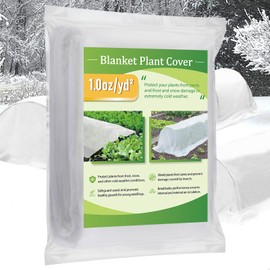 Alphatool 10 ft x 30 ft Plant Covers Freeze Protection - Thick Frost Cloths Blankets for Outdoor Plants, 1.0oz/yd² Non-Woven Fabric Floating Row Cover, Garden Covers for Raised Beds
