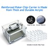 GSE 600pcs Poker Chip Cases, Casino Grade Acrylic Poker Chips