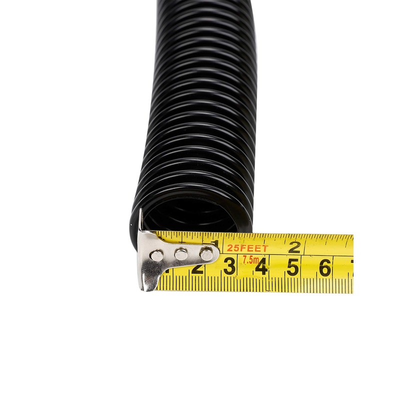 48" Black Stainless Steel Radiator Flexible Coolant Hose Kit With