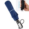 TradMall Travel Umbrella Windproof with 46 Inches Large Canopy Reinforced