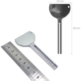 2PCS Stainless Steels Metal Tube Squeezer Keys Tube Squeezer Tool, Salon Toothpaste Tube Squeezers Toothpaste Squeezer,Daily Living Tube Squeezing Aids