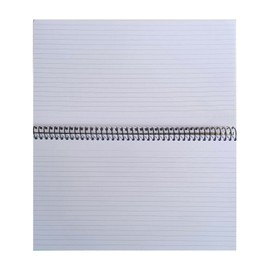Record Ruled White Card Perforated 160gsm 50 White Sheets - 8" x 5" Spiral Revision Cards - Pack of 3