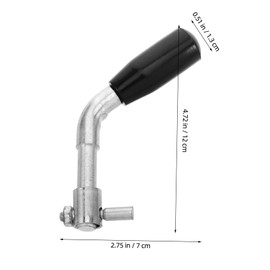 STOBAZA Replacement Fireplace Door Handle Classic Heat Resistant Door Grip for Wood Coal Stoves Coal Furnace Handle for Safe Operation