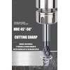 CNC End Mill Set, Carbide Tungsten Steel 4 Fultes Milling
