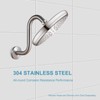 OFFO Shower Head Extension Arm 8 in, Brushed Nickel S