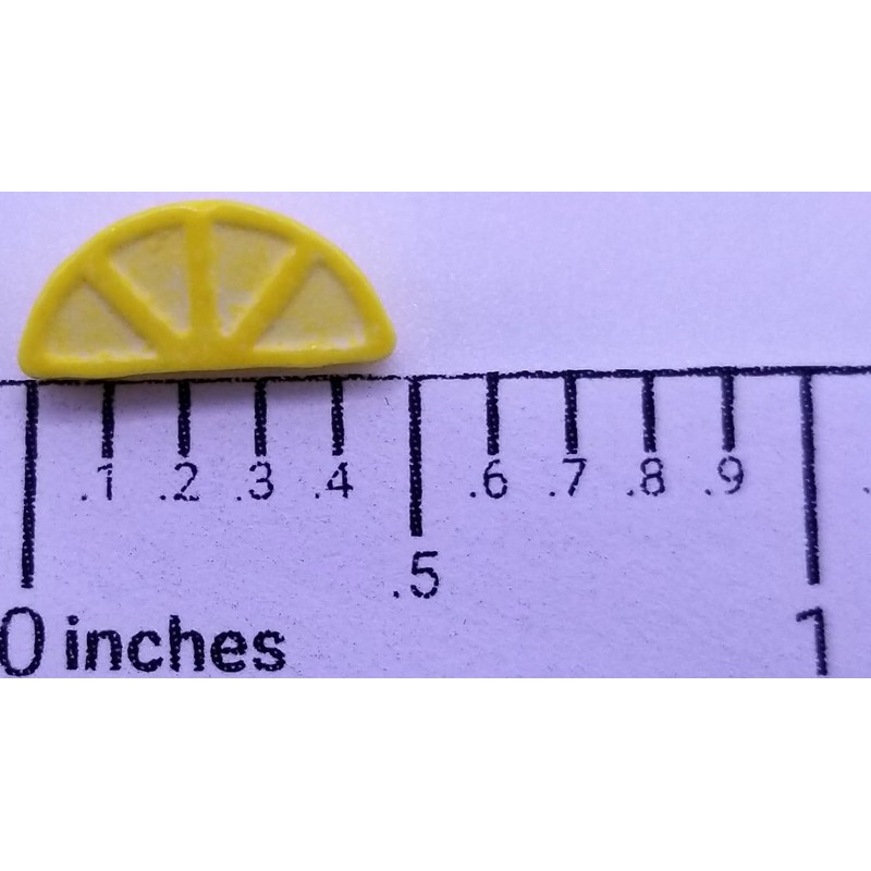 NCS Fruit - Yellow Lemon Wedge Edible Candy Sprinkles, 8