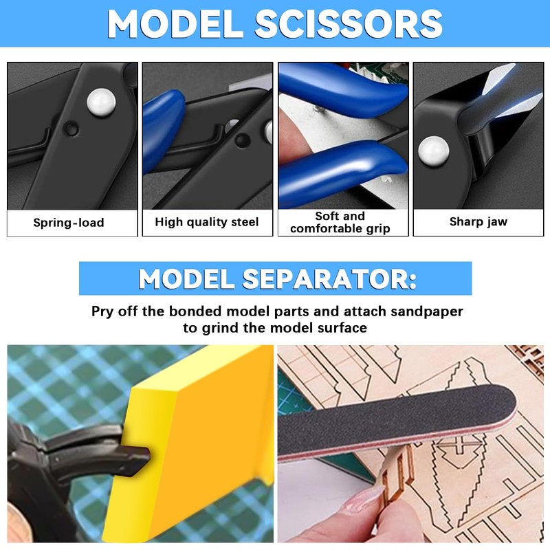 QLOUNI Model Making Tool Set Gundam Modeler Basic Tools Professional