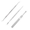 Nail Scraper, Nail Filing, Sweetskin Cutter, Set of 3, Stainless