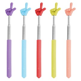 SGERUFZ 5 Pcs Telescopic Teacher Pointer Extendable Stainless Steel Pointing Rod for Presentations in 5 Colours