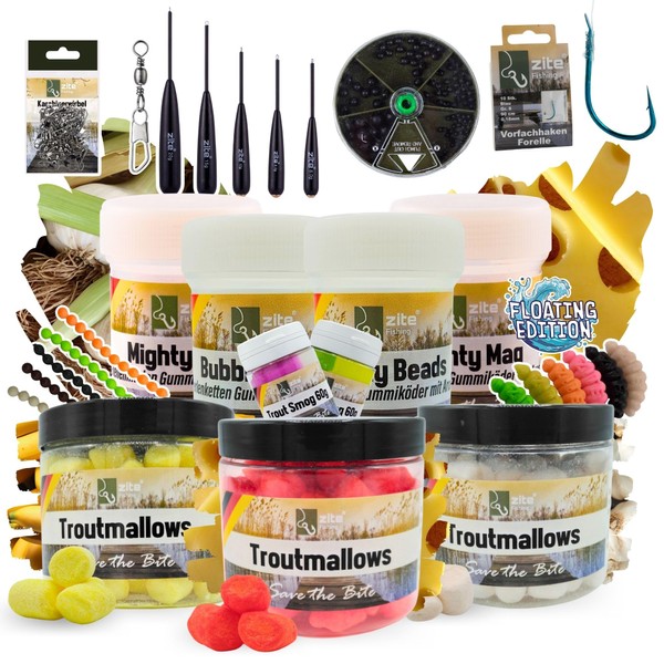 Zite Fishing Trout Bait Buoyant XXL Set | Floating Trout