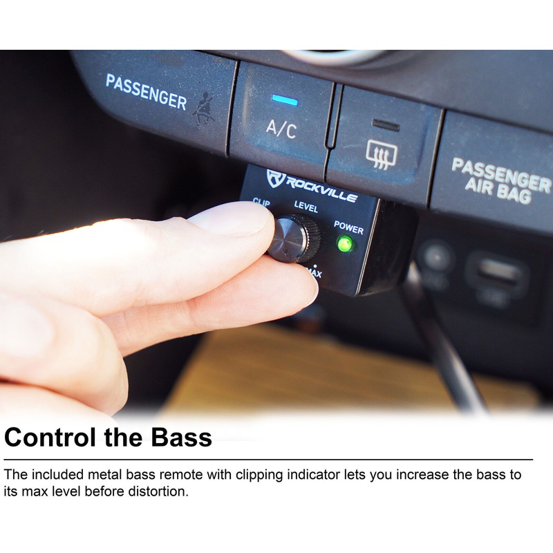 Rockville RD1000.1 4000w Peak/1000 Watt RMS Mono Car Amplifier+Amp Wire