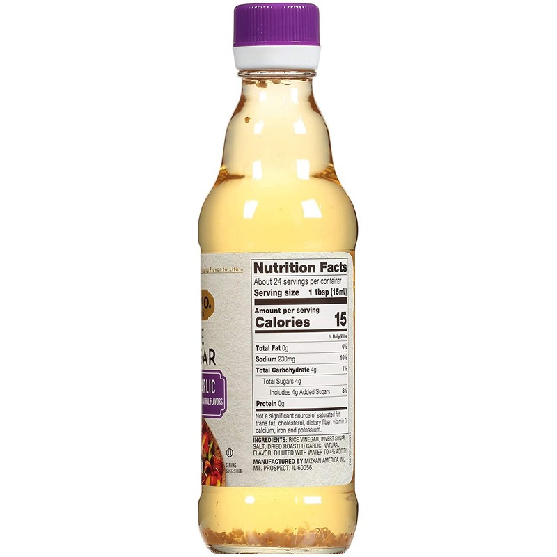 Nakano Rice Vinegar Seasoned Roasted Garlic -- 12 fl oz