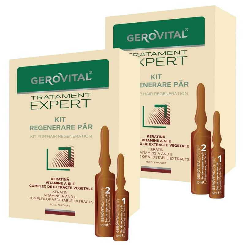GEROVITAL Kit Hair Growth Serum (2 Pack)