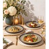 theterra Ceramic Dinner Plates Set of 6, 10.5 Inch Dinnerware