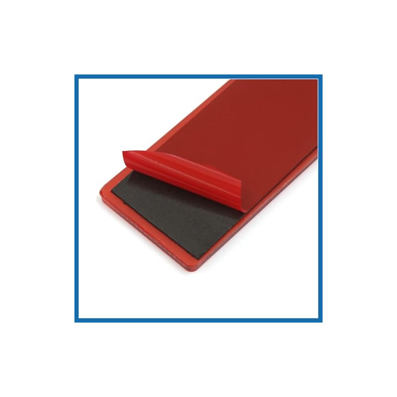 A ABSOPRO Red Reflective Plate Sticky Reflector 14.5cm Long w/o