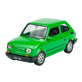 Welly Fiat 126 Green Identical Design Polski 126p 1972-2000 Approx. 1/43 1/36-1/46 Model Car