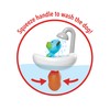 Skip Hop Zoo Squeeze & Shower Dog Bath Toy