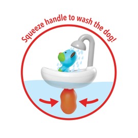 Skip Hop Zoo Squeeze & Shower Dog Bath Toy