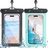 2 Pack Waterproof Phone Pouch with Adjustable Lanyard