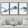 SIGNWIN 3 Piece Framed Canvas Wall Art Abstract MountainCanvas Prints