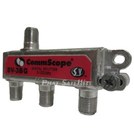 1 Piece SV-3G 3-Way Professional Grade 5-1002Mhz Corrosion Resistant Plating RG6 RG7 RG8 RG59 RG8 RG11 Coaxial Cable Digital Splitter for Charter Time Warner COX Comcast HDTV