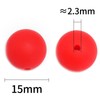 【B170】 Beads for DIY Projects: 15mm Round, Mixed Color, 30Qty