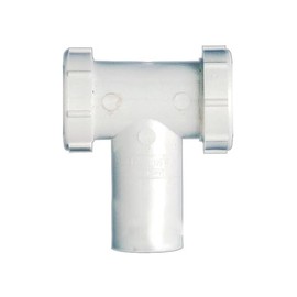 Keeney PP66-7W Plumb Pak Center Outlet Tee and Tailpiece Slip Joint Baffle, 1-1/2", White