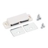 COLIBROX 6 Pcs of 15lb Double Magnetic Catches White/Zinc-Shutter Hardware-