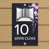 Custom Signs Solar Illuminated Modern Anthracite House Number Sign 24cm