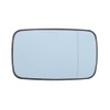 Right Hand Blue Heated Wing Door Mirror Glass Fit for