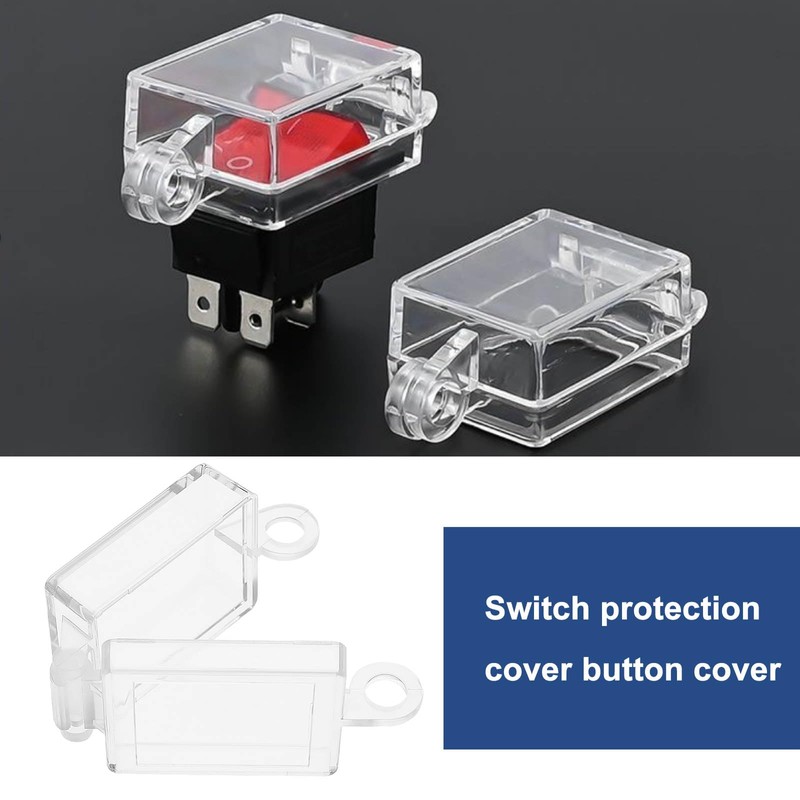 Be In Your Mind 2-Piece Boat Switch Protective Cover, Transparent