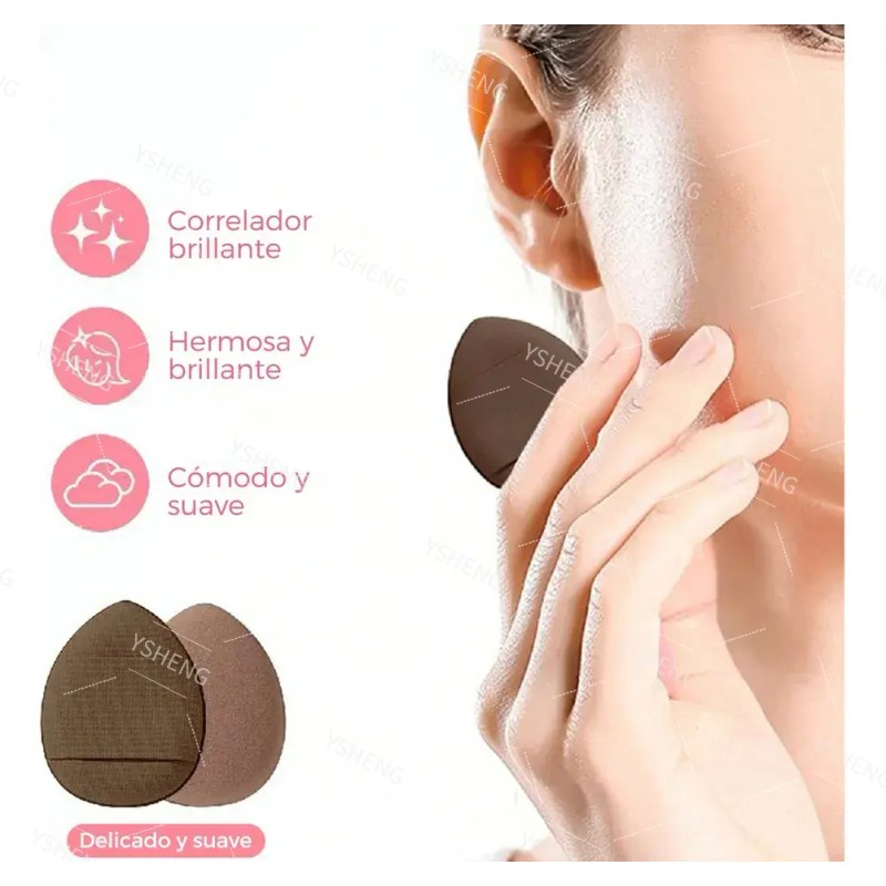 42 Pcs Brochas Maquillaje Profesional Esponjas Neceseres
