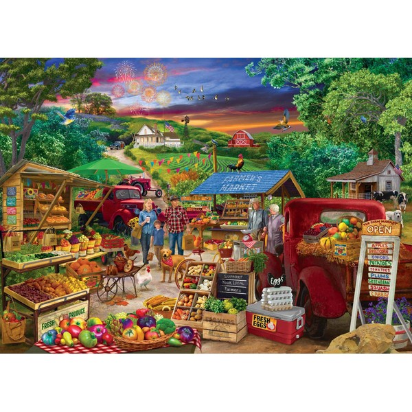 Farmer's Market Country Bumpkin Puzzle for Adults and Kids |