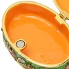 Hand Painted Flower Trinket Box Classic Realistic Detail Hinged Jewelry