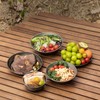 Boundless Voyage Ti1106T Titanium Bowl Plate Tableware Set, Camping, Dishes,