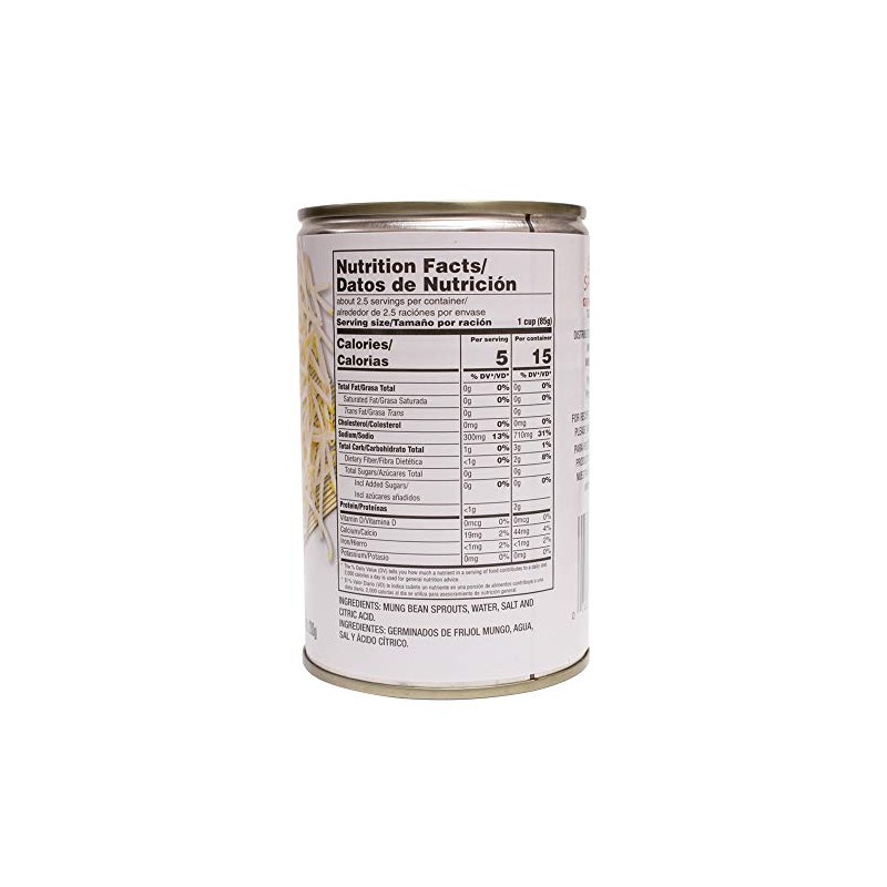 MW Polar Canned Vegetables, Bean Sprouts, 15 -Ounce (Pack of