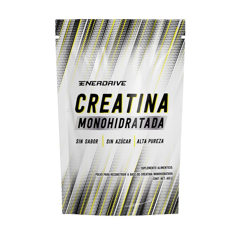 Creatina Monohidratada, Alta Pureza, Sin Sabor, 450g, 90 Porciones