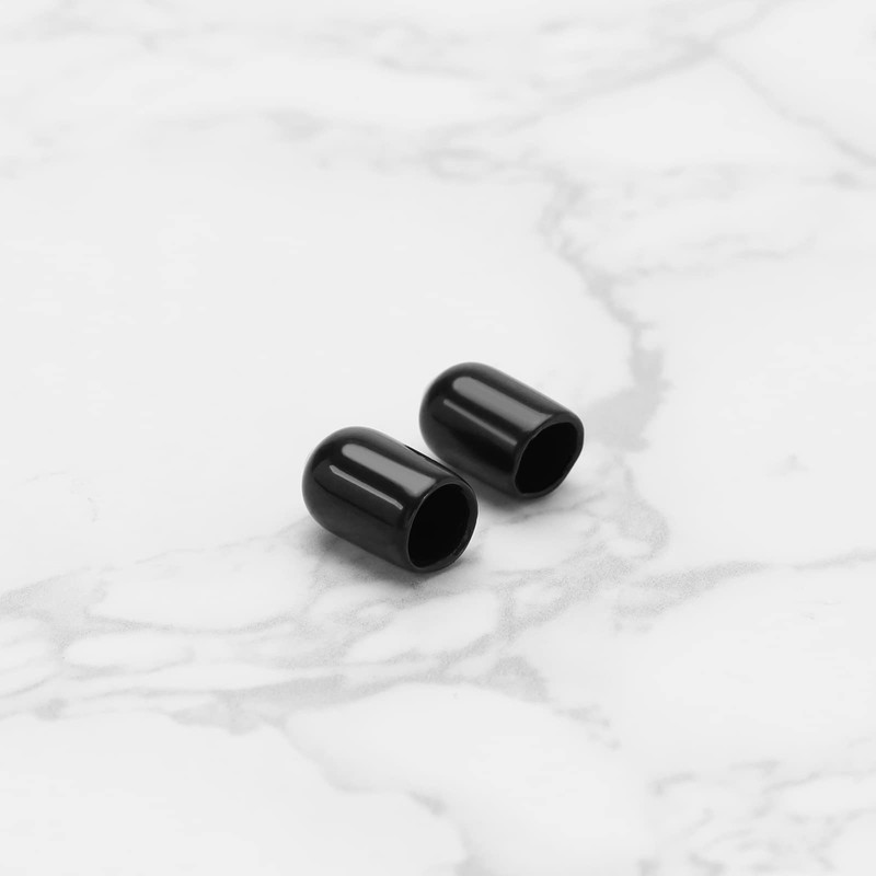 SING F LTD 200PCS Round End Caps Covers PVC Dust