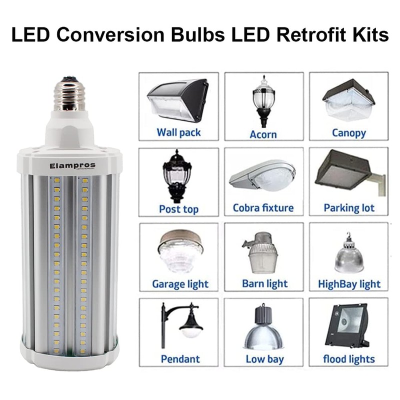 54W LED Corn Light Bulb Super Bright (400 Watt Equivalent)7020High